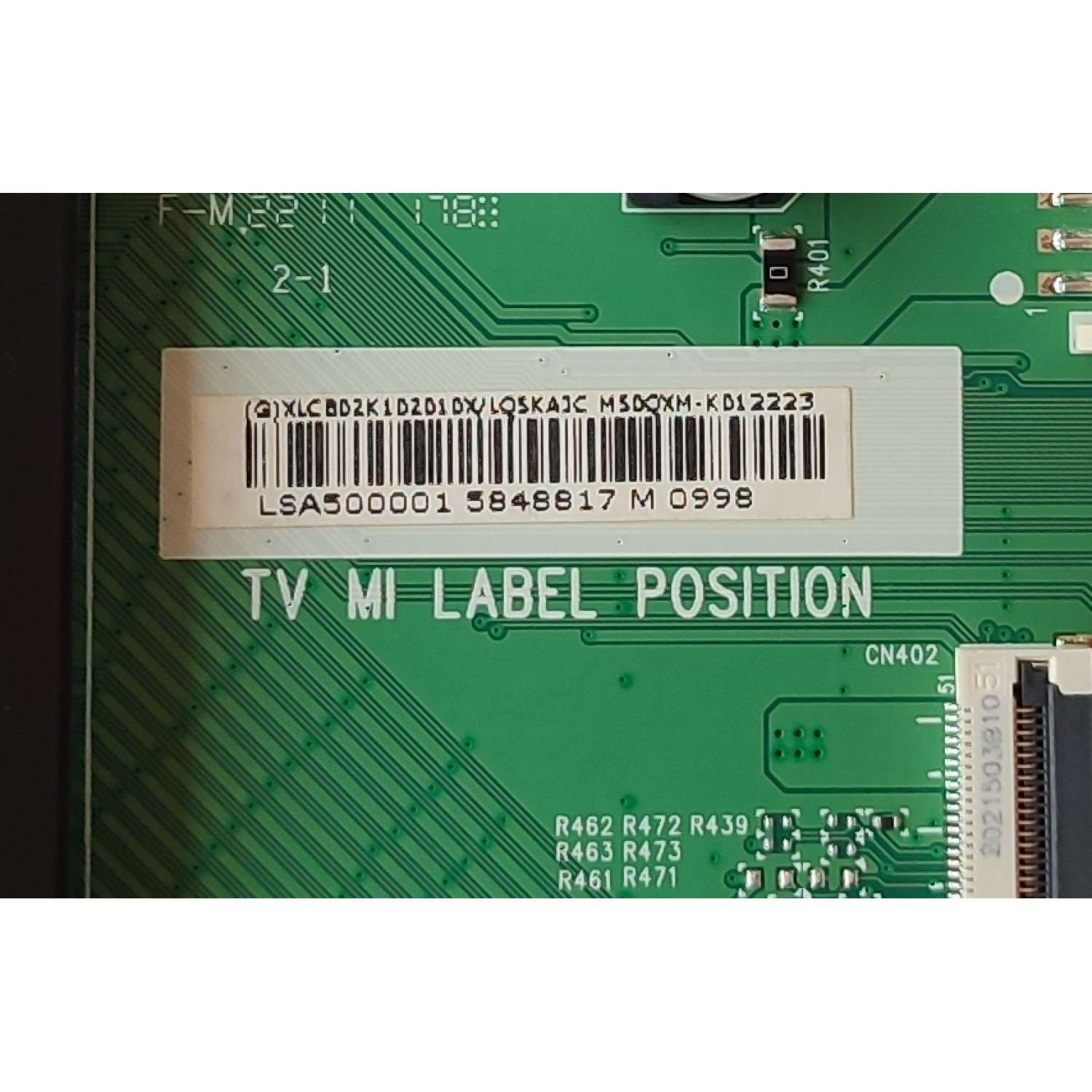 MAIN PARA TV VIZIO / NUMERO DE PARTE XLCB02K102 / 715GC582-M0H-B00-005Y / (G)XLCB02K102010X / PANEL TPT500WR-DK4Q.N REV:SK1C / DISPLAY V500DK4-Q01 REV.K7 / MODELO M50QXM-K01 LTC6K9KY	 - Imagen 2